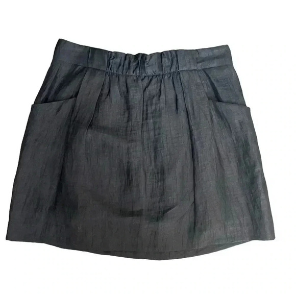J. Crew Dresses & Skirts - J.Crew Black Linen-Blend Mini Skirt Women’s Size 2